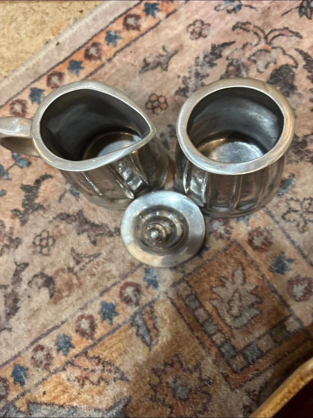Vintage Wilton Armetale Cream & Sugar Set
